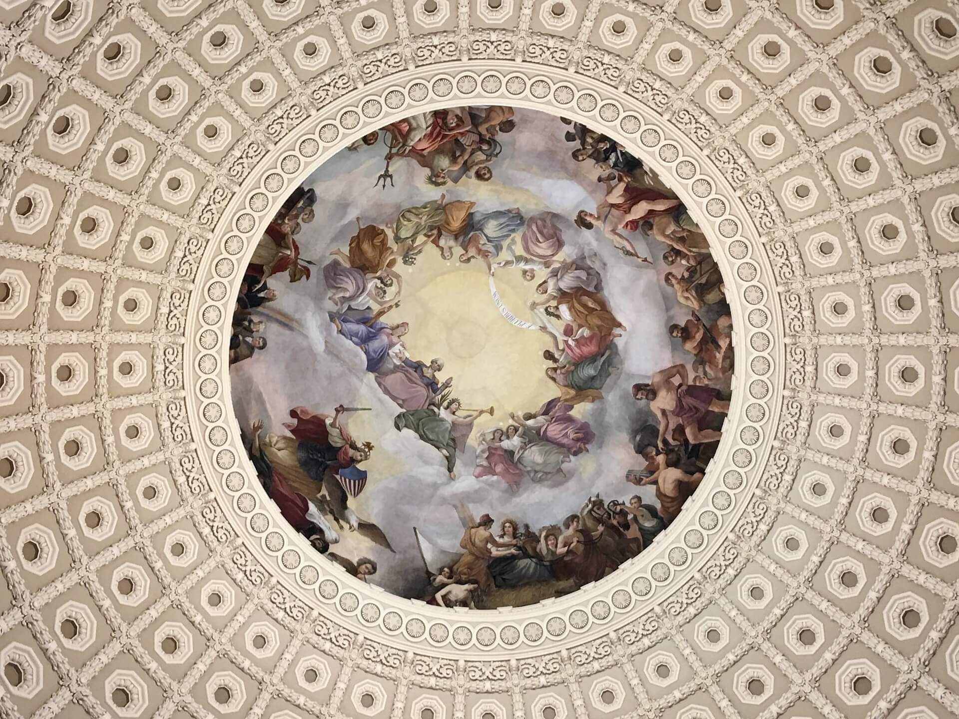 United States Capitol Building rotunda ceiling painting