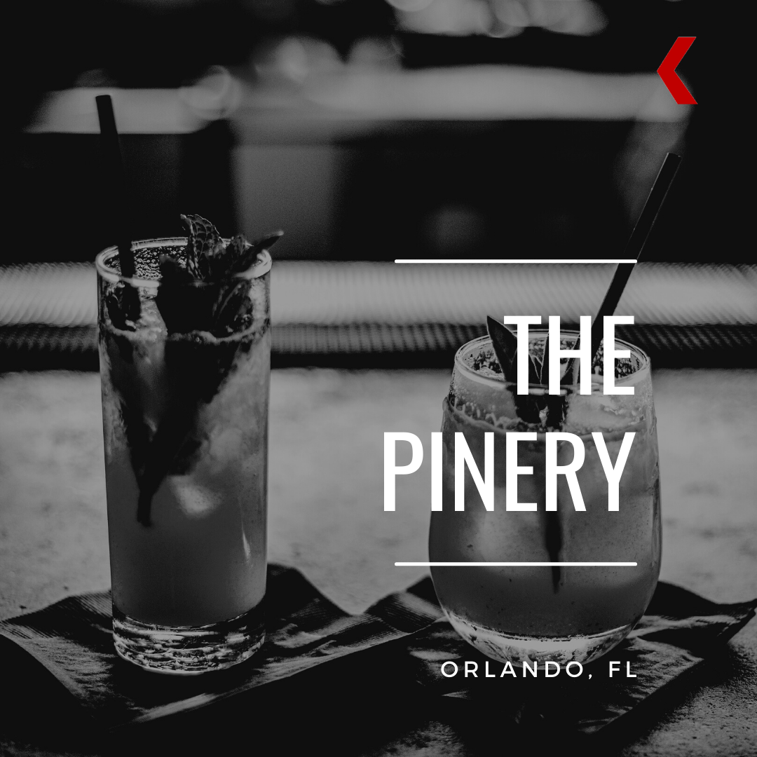 The bar inside The Pinery in Orlando, Florida