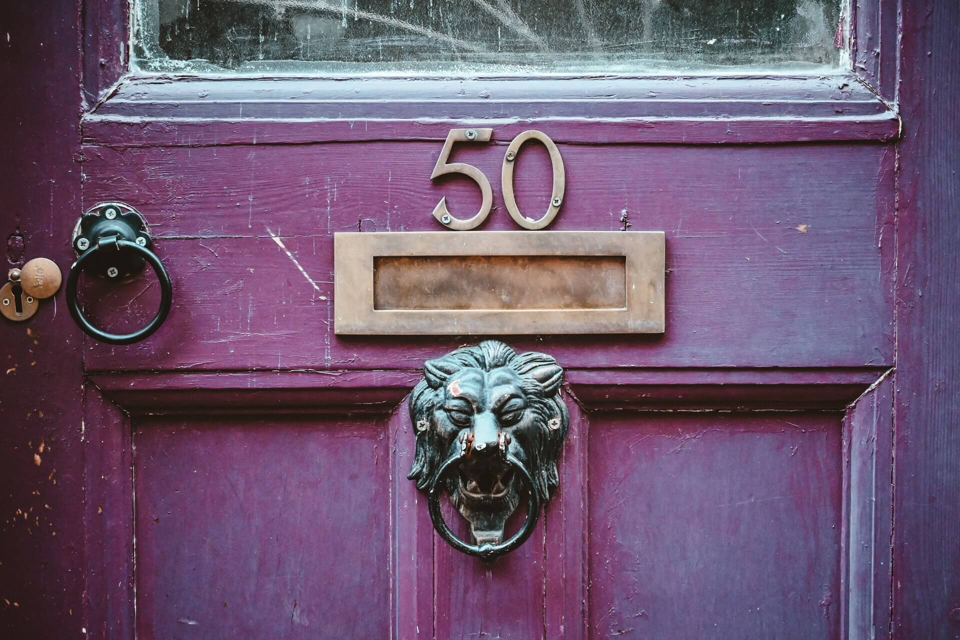 Door with number 50 address