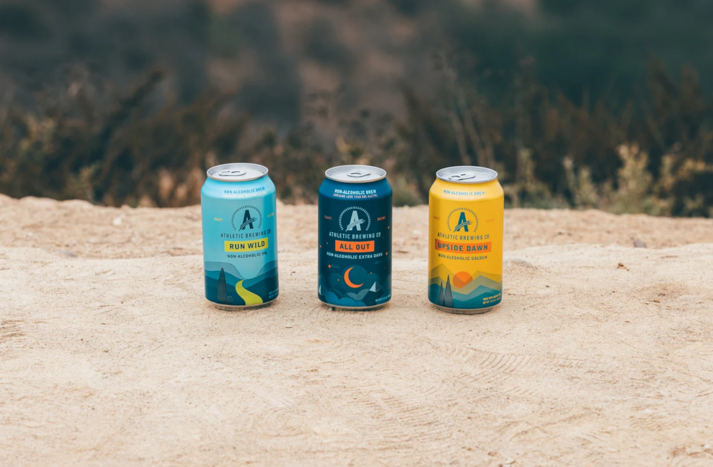 Athletic Brewing Co. alcohol-free craft beers.