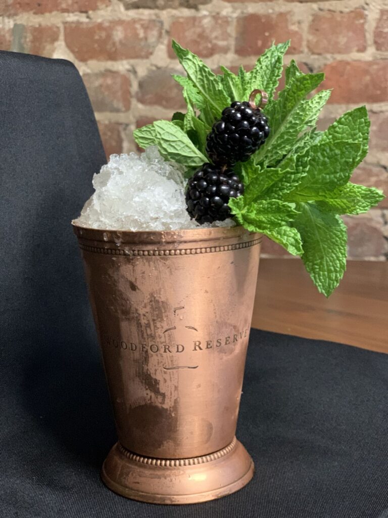 Mint Julep made with Woodford Reserve by Michael Toscano