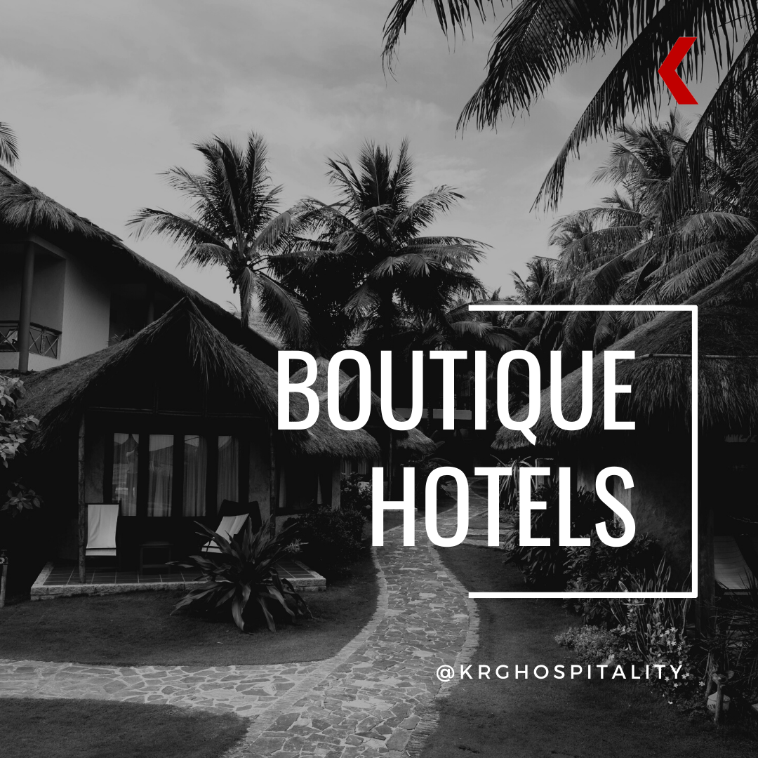 KRG Hospitality works with boutique hotels and resorts with one to 50 key properties, focusing on flow, space, people, F&B, tech programming, services, and the guest experience.