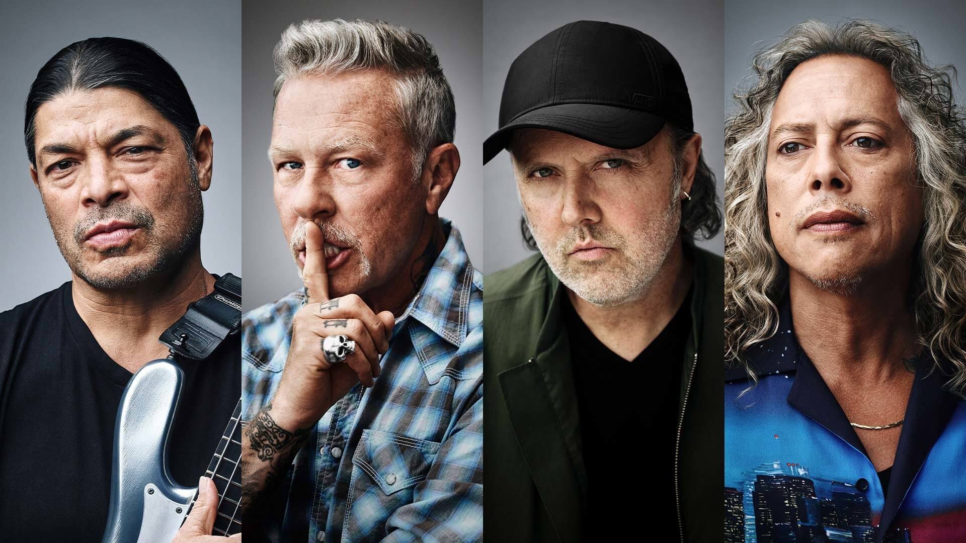Metallica band member portraits