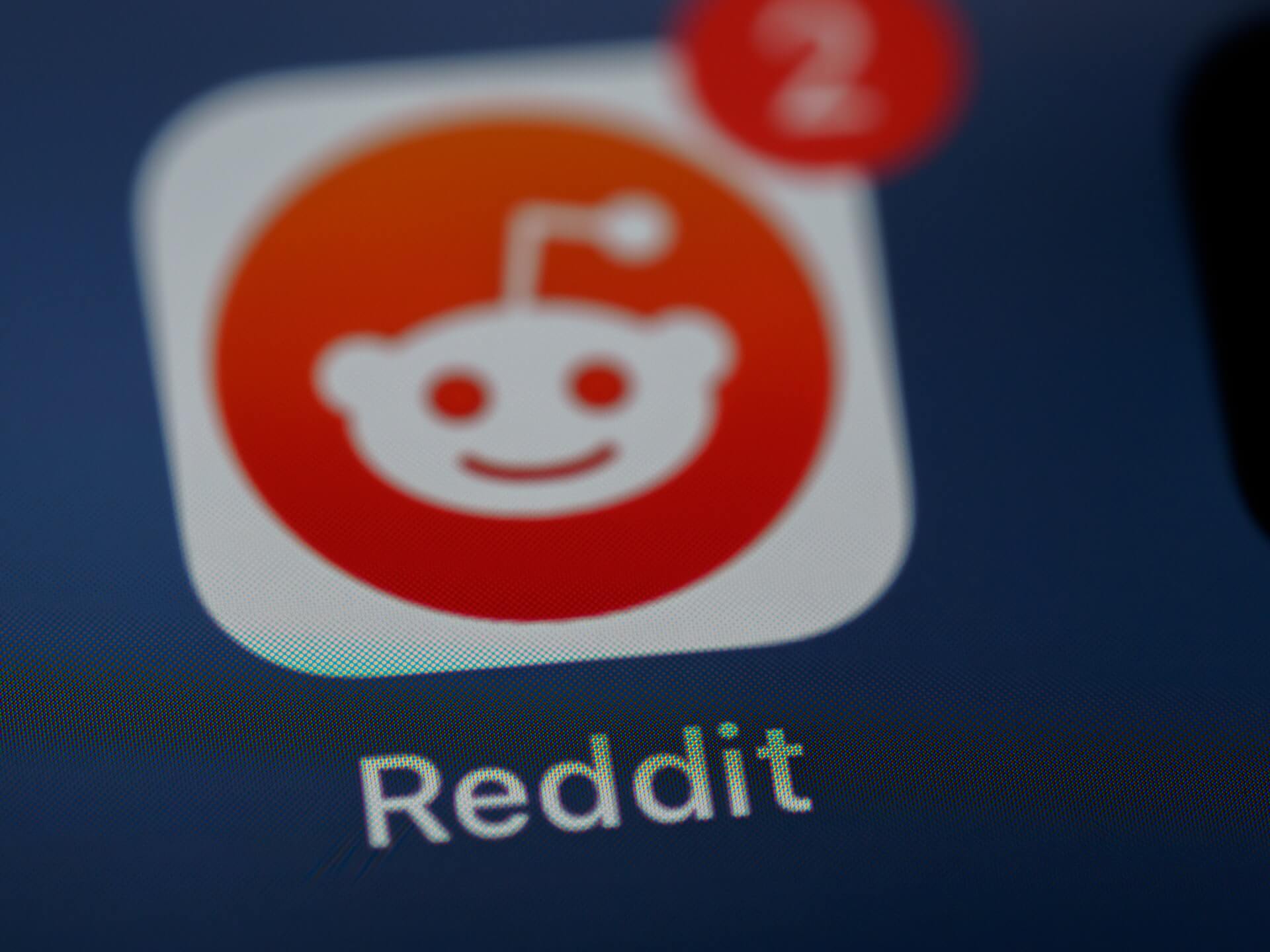 Reddit app icon on smartphone