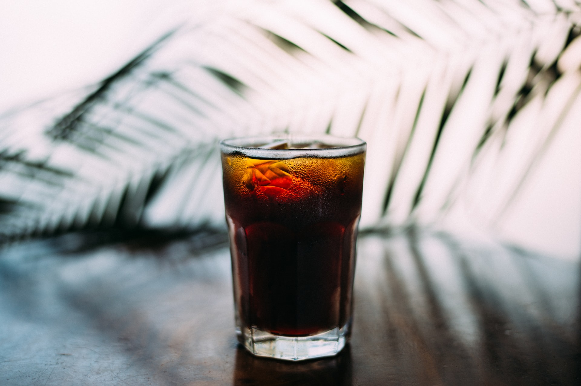 Rum and Coke cocktail