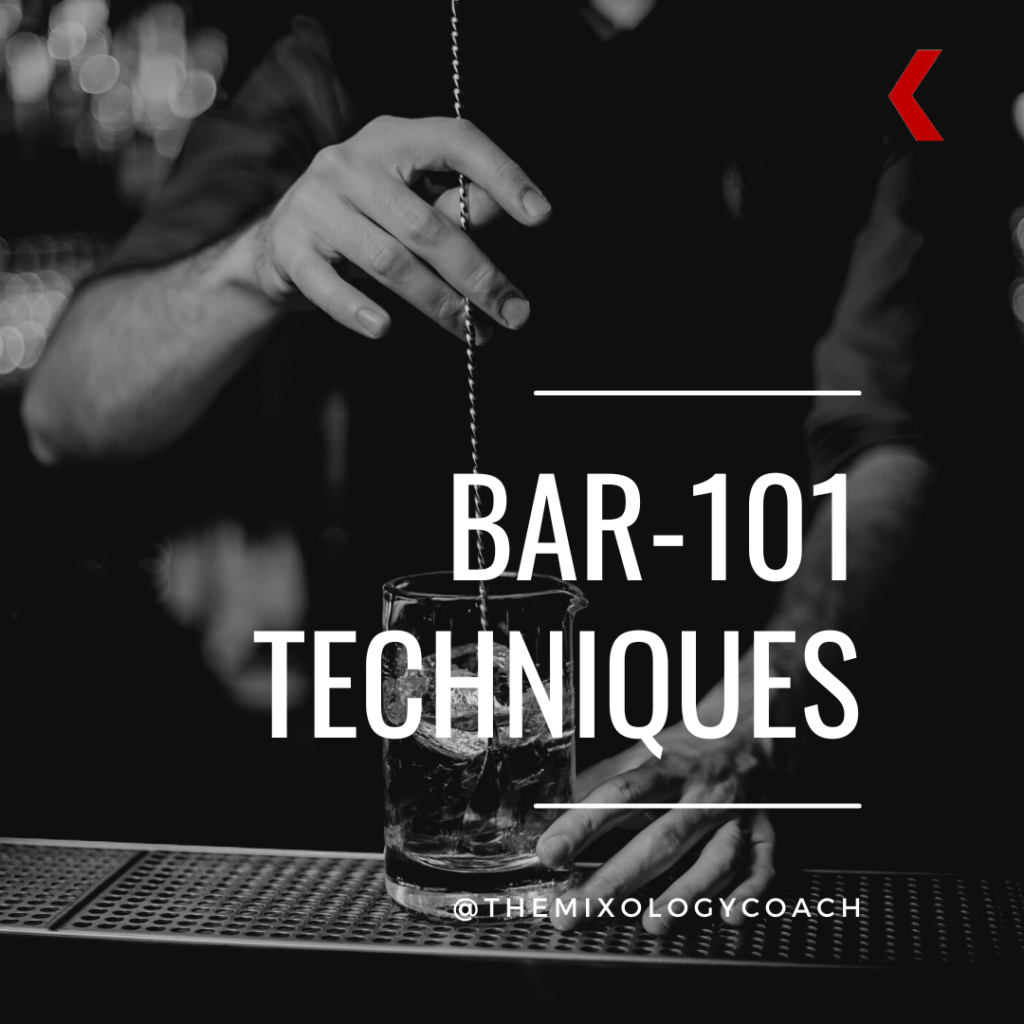 KRG Hospitality Bar 101 Techniques