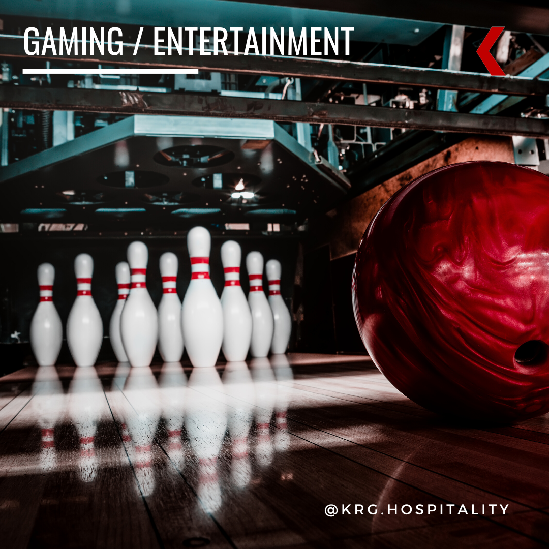 KRG Hospitality. Gaming. Entertainment. Consultant. Food Service. Bowling Alley. Golf. Simulator. Arcades.