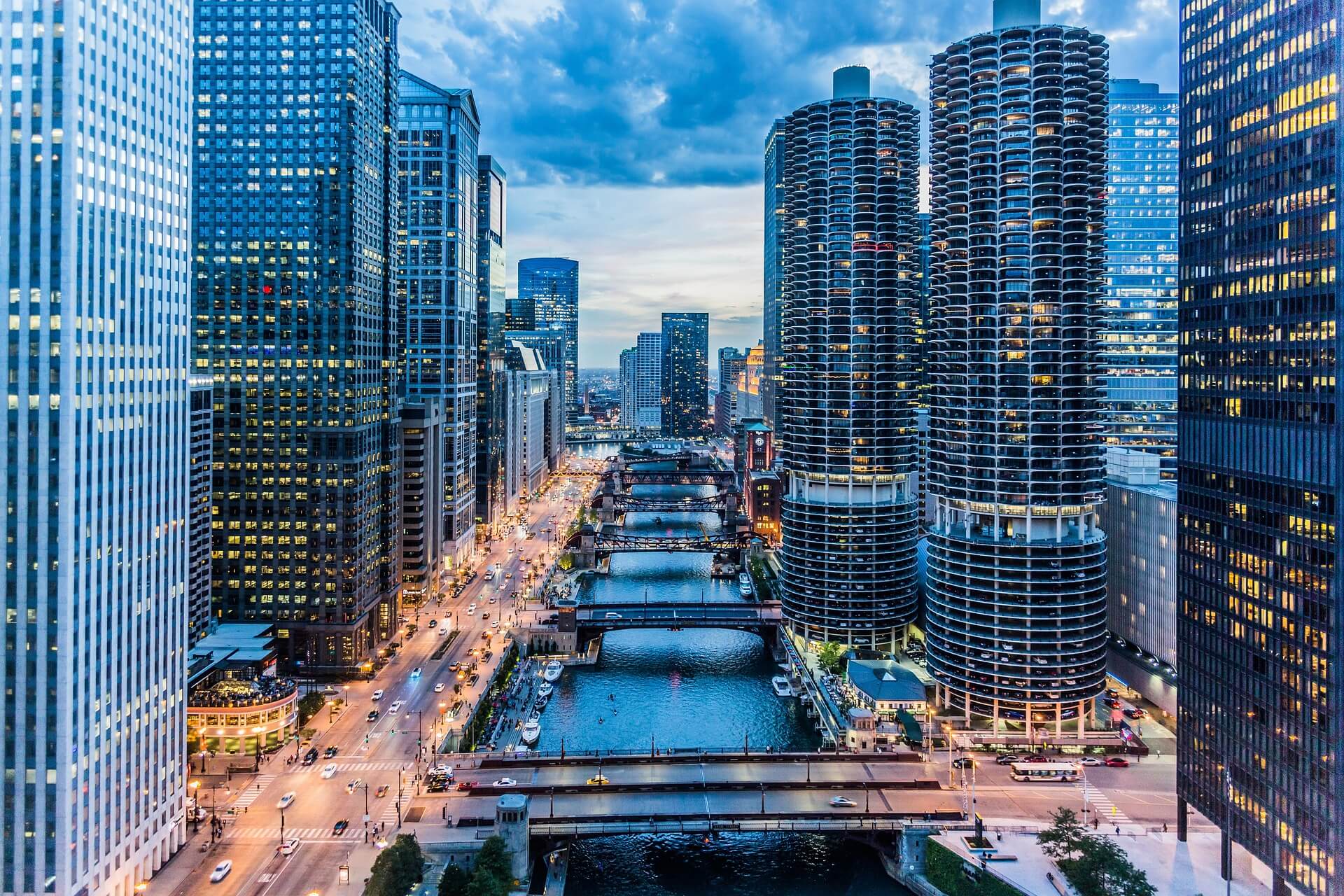 Marina City Towers in Chicago, Illinois