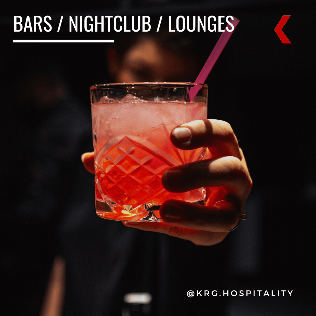 KRG Hospitality. Bar Consultant. Nightclub. Lounge. Mixology. Cocktails.