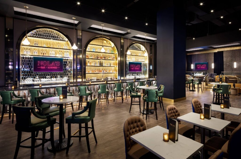 Nola's Bar & Lounge inside Ocean Casino Resort