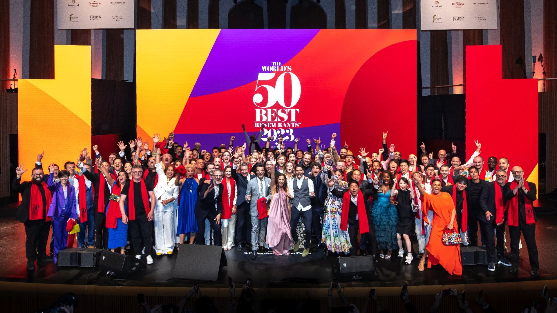 The World's 50 Best Restaurants 2023 Awards group shot