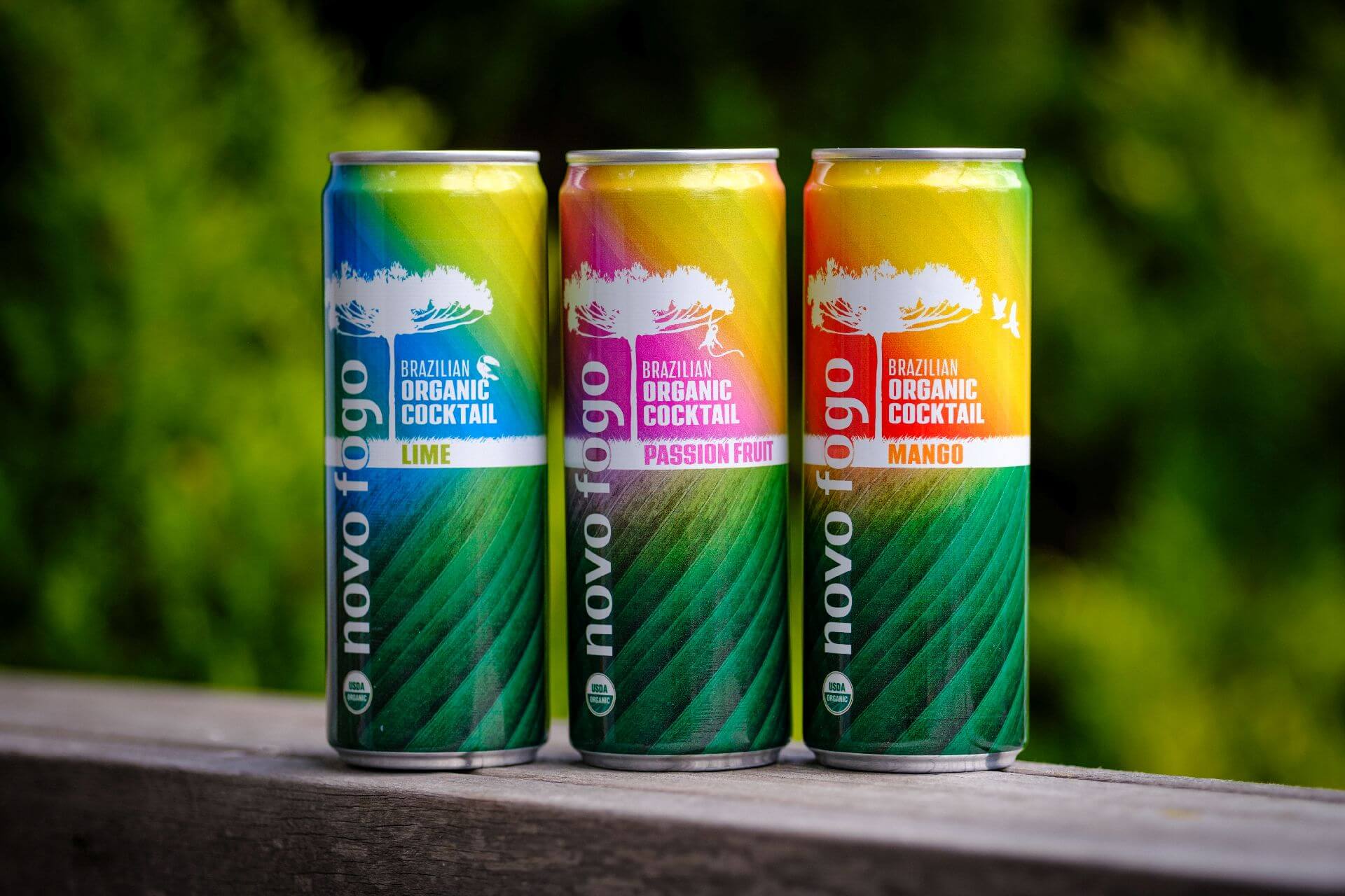 Redesigned and reformulated Novo Fogo ready-to-drink canned cocktails