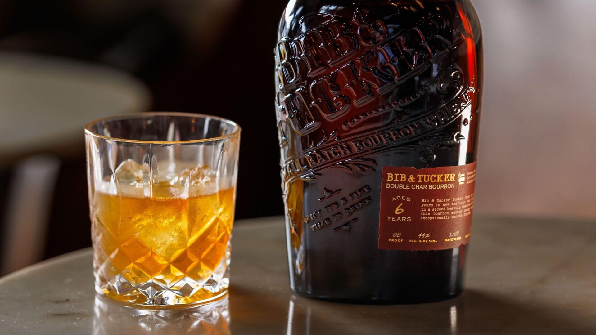 Bib & Tucker Double Char bourbon bottle and cocktail