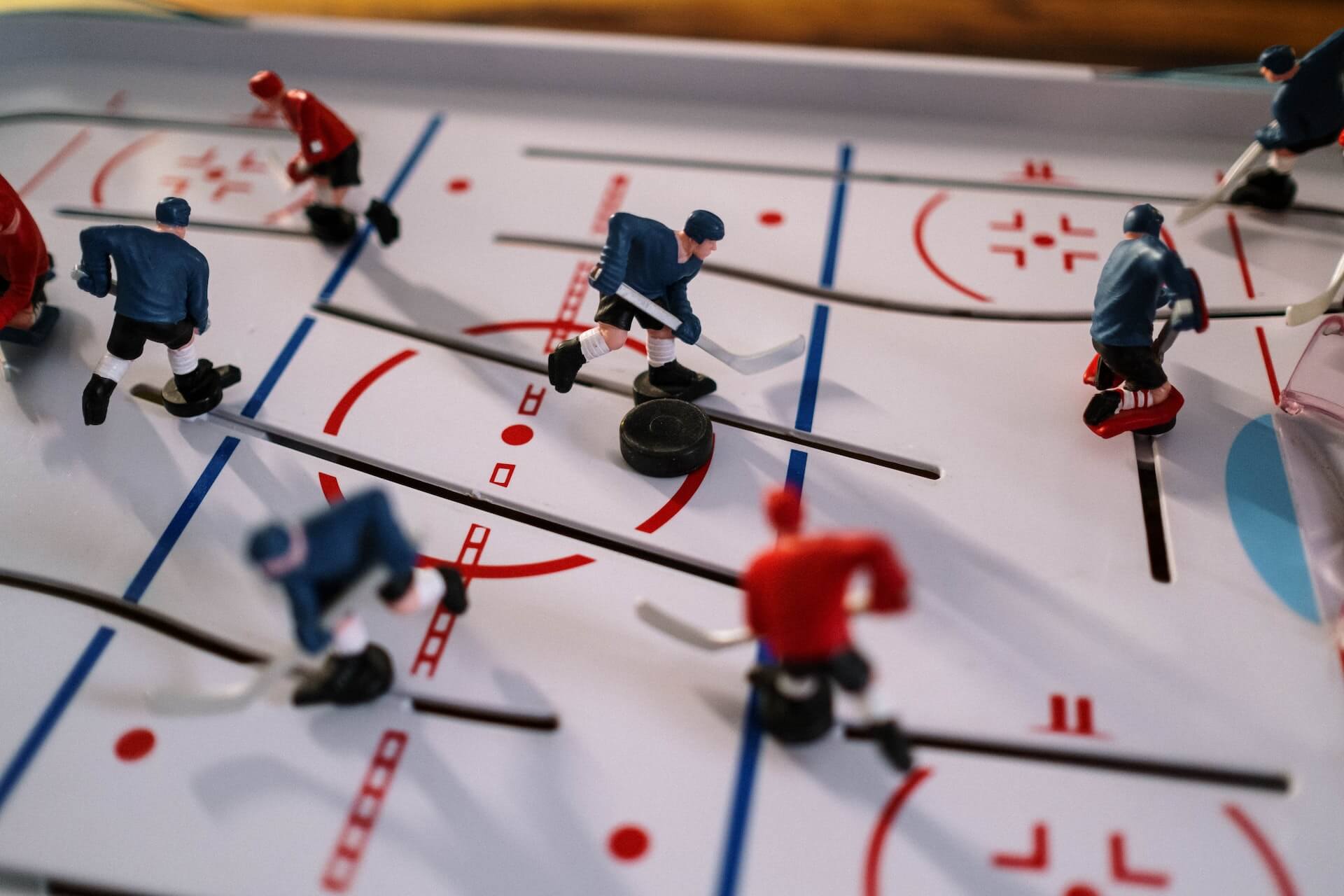 Vintage tabletop hockey game toy