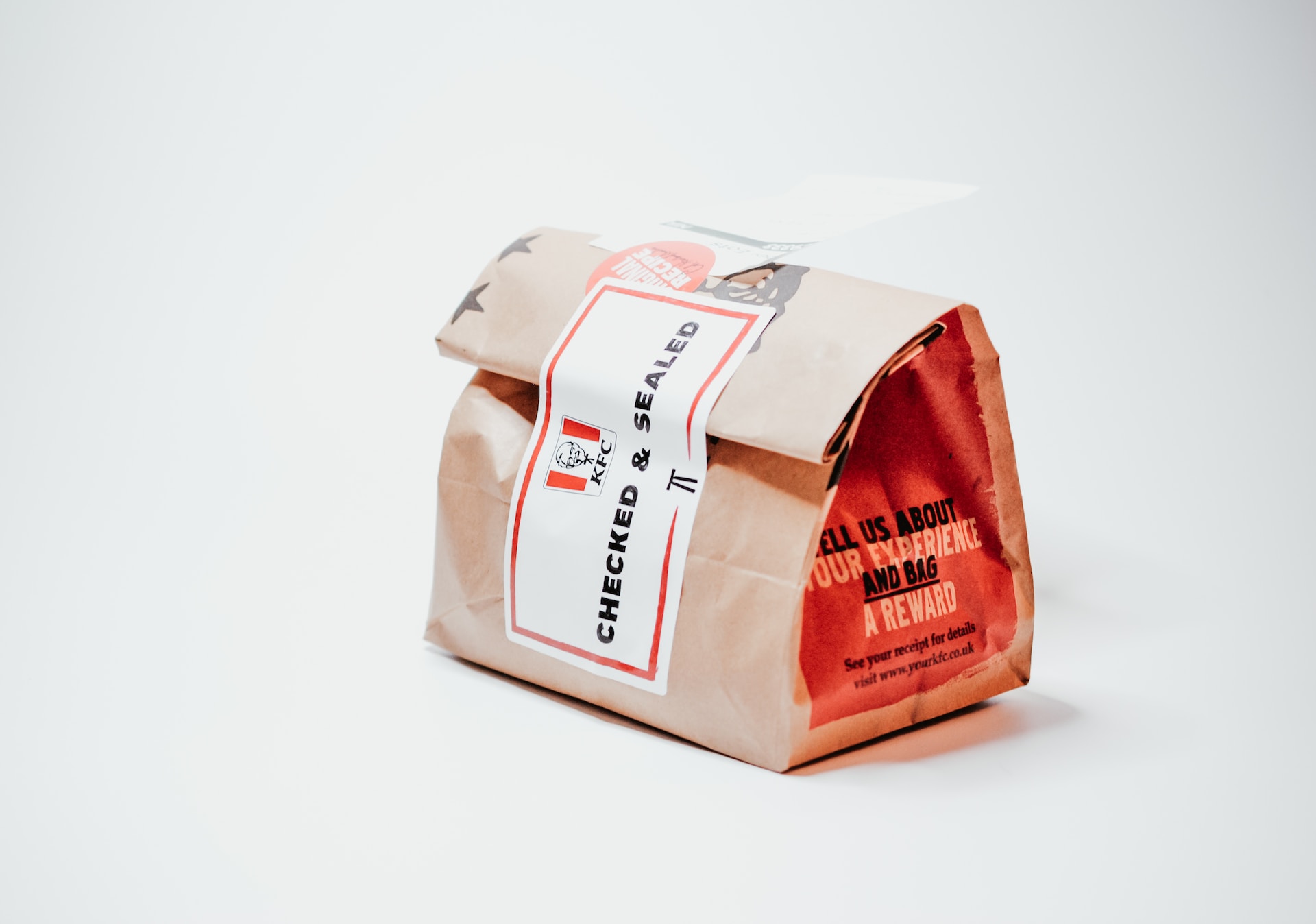 Kentucky Fried Chicken packaged for delivery or pickup