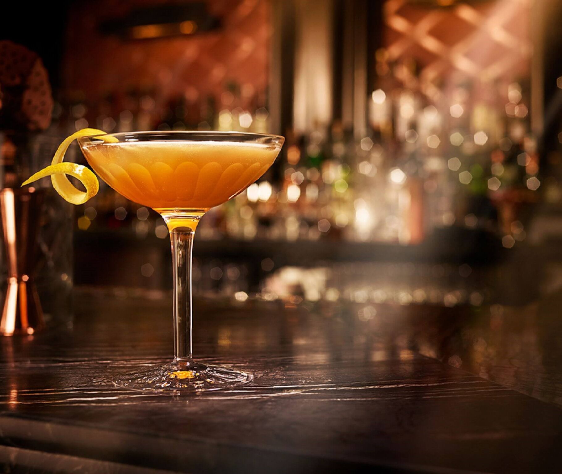 The Rémy Sidecar cocktail in landscape orientation