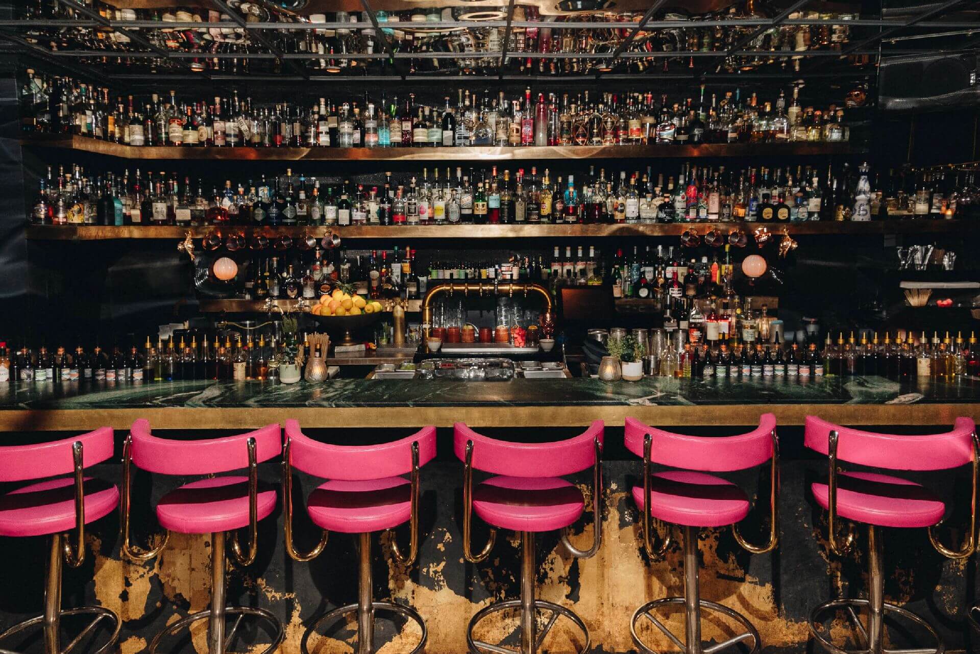 Interior image of bar inside Atwater Cocktail Club in Montreal, Quebec, Canada