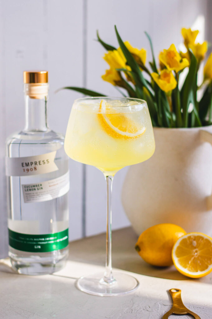 Empress 1908 Cucumber Lemon Gin Lemon Spritz cocktail