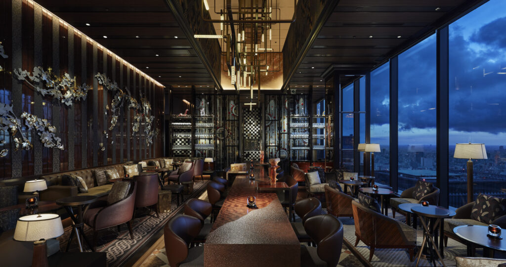 The interior of Virtù bar in Tokyo, Japan