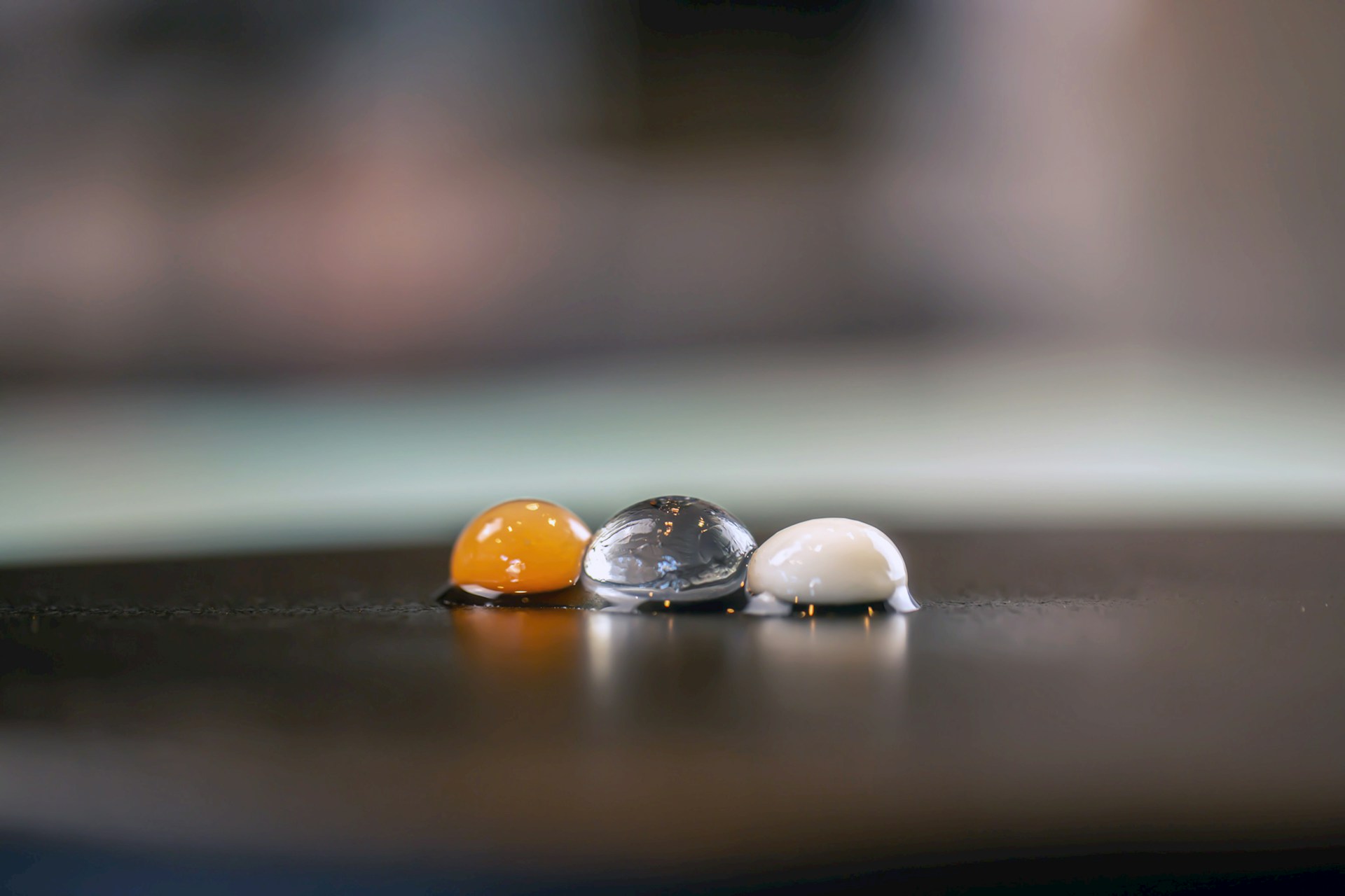 Experimental gastronomy method of food spherification.