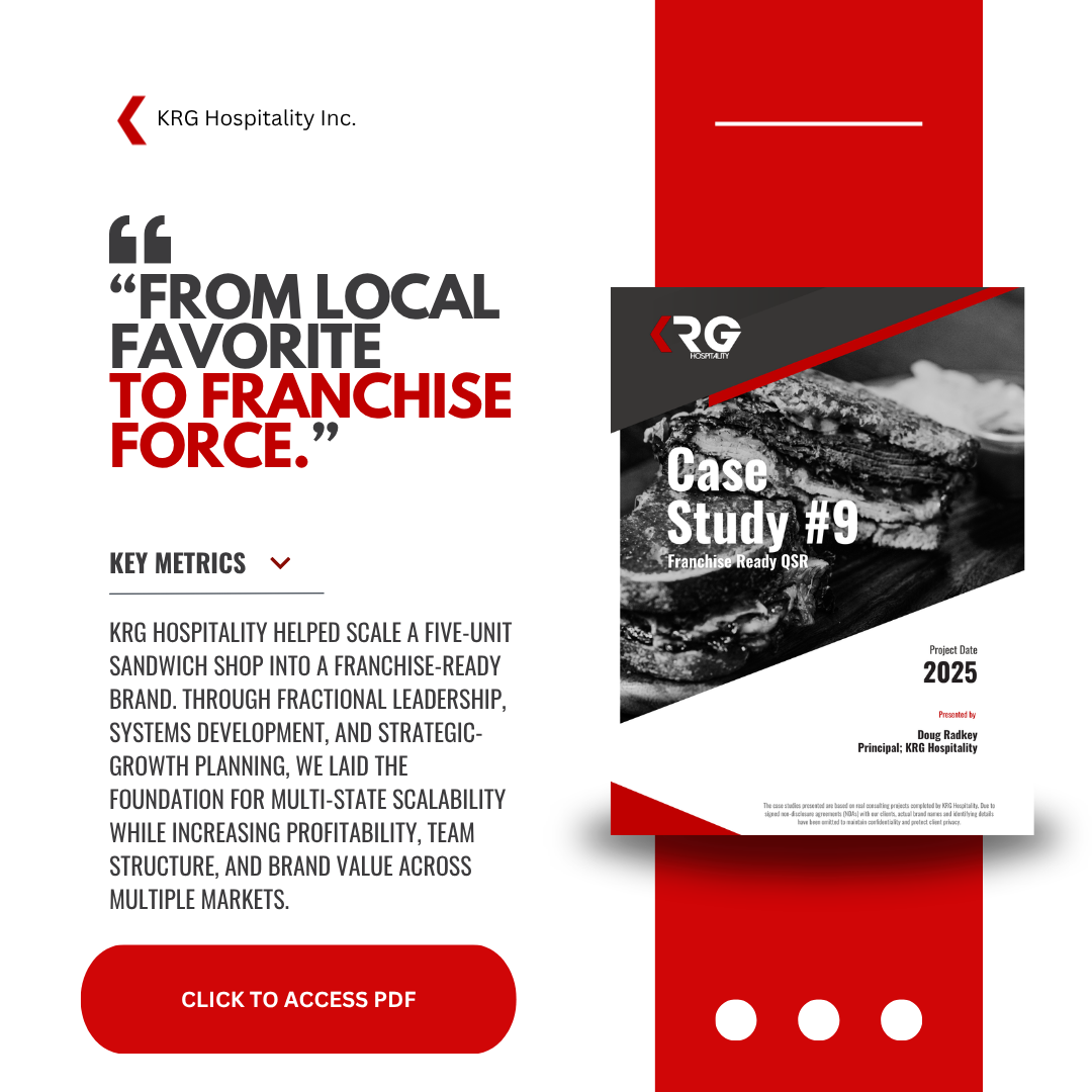 KRG Hospitality Case Study Franchise Growth System Restaurant Scaling