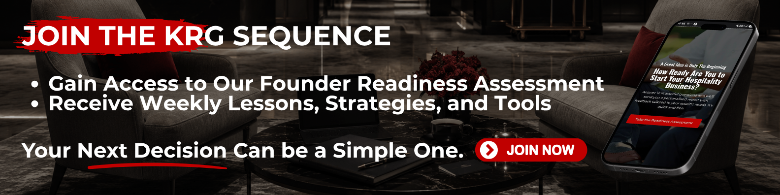 Sign up for the KRG Hospitality Pre-Open Sequence emails
